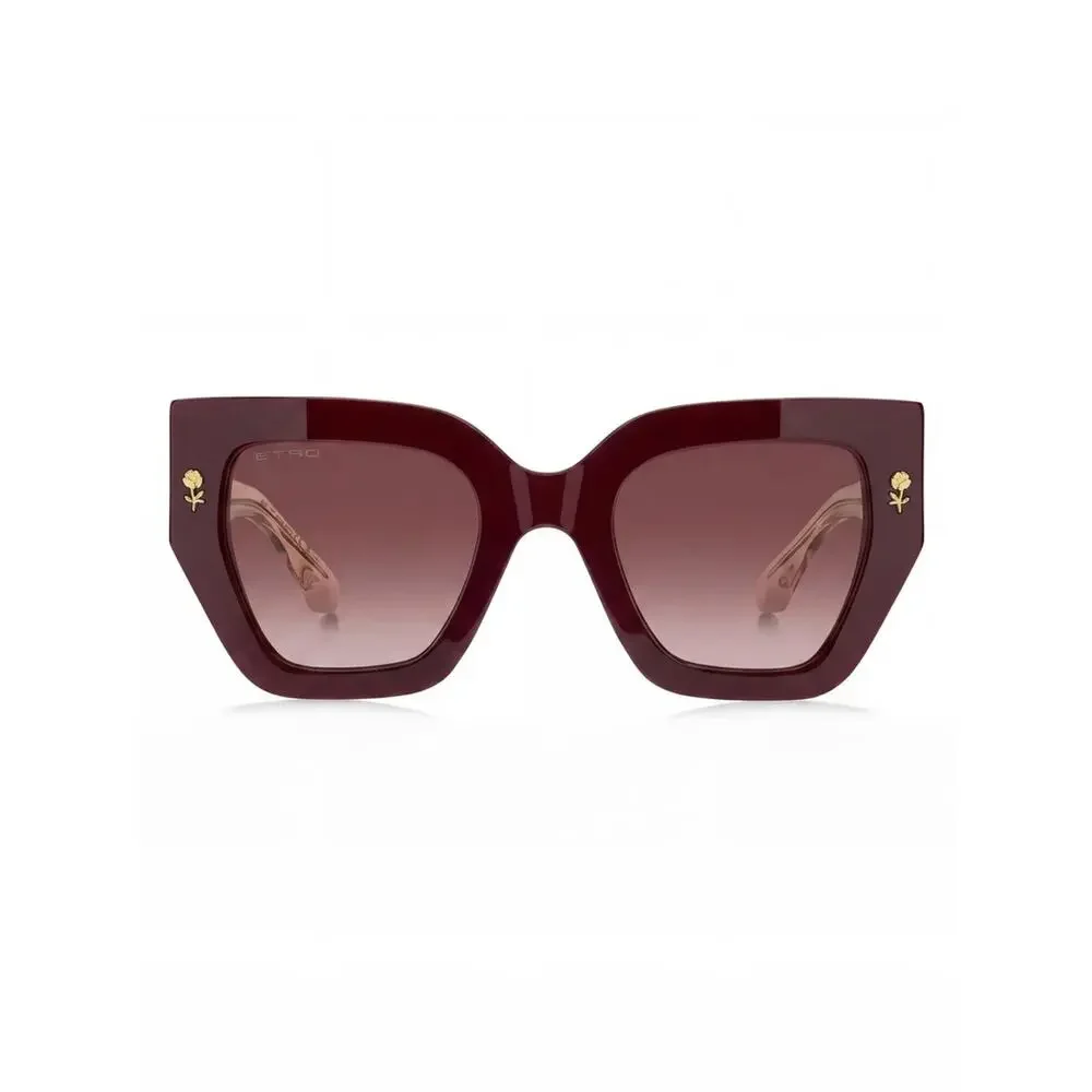 New Etro ETRO0010/S 0LHF3X Women Oversized Burgundy Square Sunglasses Authentic
